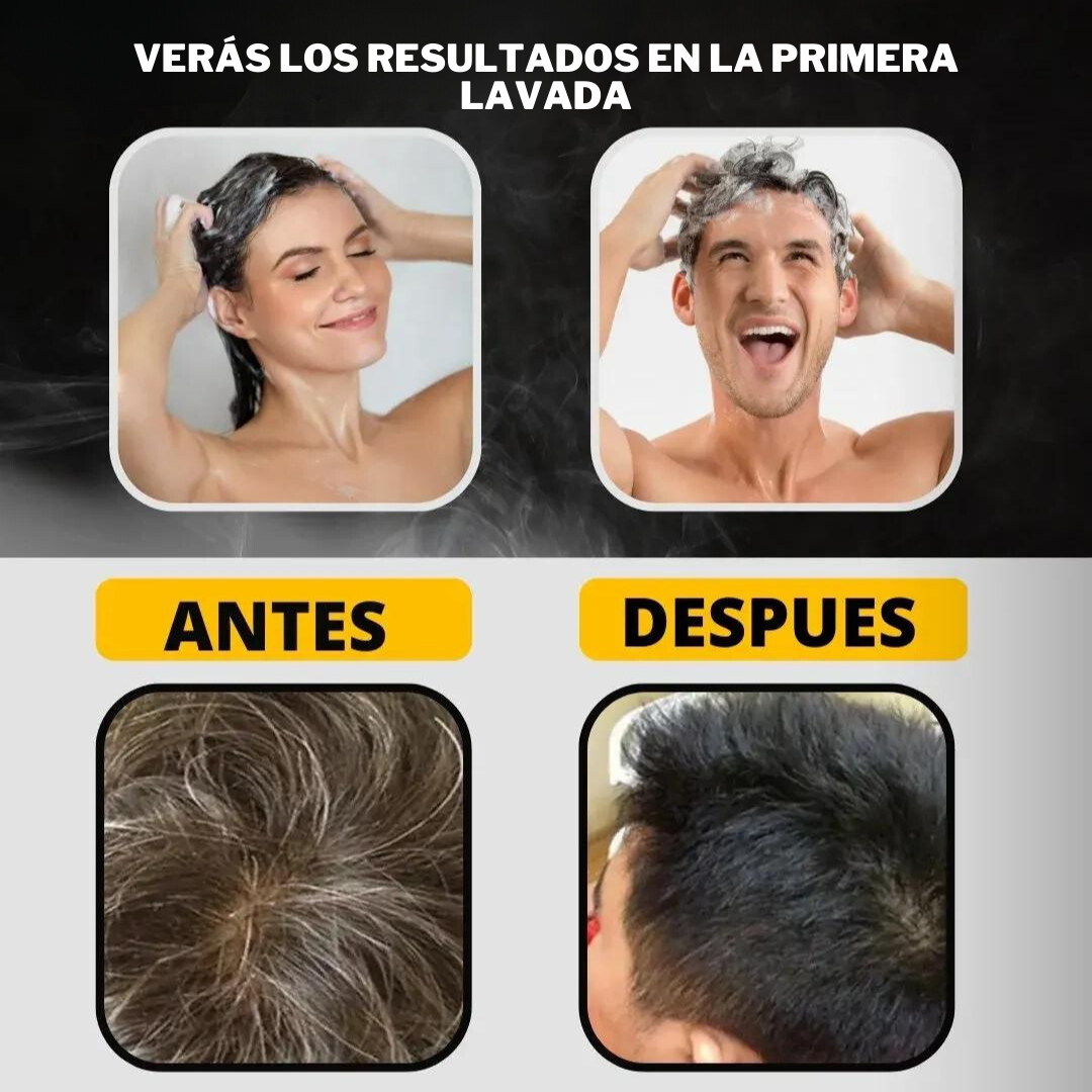 SHAMPOO 3 EN 1 CUBRE CANAS SIN QUIMICOS FANDUR®︎ 500 ML ORIGINAL